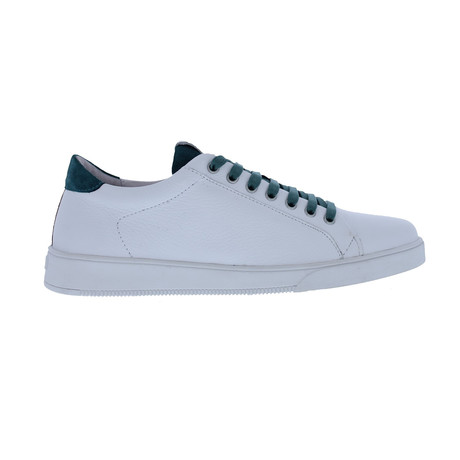 Riza Low-Rise Sneaker // White + Jasper Green (Euro: 40)