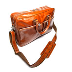 Leather Briefcase Slim – Serena Brown