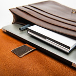 Leather Messenger Laptop Bag 2.0 16" // Antique Brown