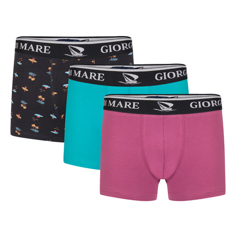 Howard Boxer Short // Patterned + Brick + Oil // Set of 3 (S)