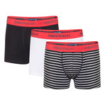 Jude Boxer Short // Patterned + White + Black // Set of 3 (L)