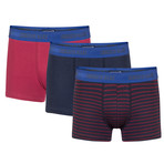 Rodrigo Boxer Short // Patterned + Navy + Bordeaux // Set of 3 (S)