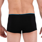 3 Pack Brazilian Trunks // Black + Turquoise + Black (M)