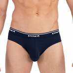 3 Pack Brief // Blue (S)