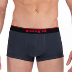 3 Pack Brazilian Trunks // Black + Charcoal + Red (XL)