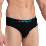 3 Pack Stretch Brief // Blue + Black (L)