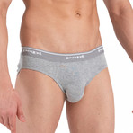 3 Pack Brief // Black + Gray (M)