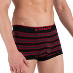 3 Pack Brazilian Trunks // Black + Red + Black (XL)