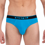 3 Pack Stretch Brief // Blue + Black (S)