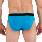 3 Pack Stretch Brief // Blue + Black (L)