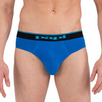 3 Pack Stretch Brief // Blue + Black (XL)