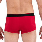 3 Pack Brazilian Trunks // Black + Red + Black (M)