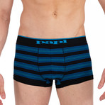 3 Pack Brazilian Trunks // Black + Turquoise + Black (S)