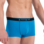 3 Pack Brazilian Trunks // Black + Turquoise + Black (S)