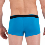 3 Pack Brazilian Trunks // Black + Turquoise + Black (XL)