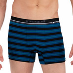 4 Pack Striped Boxer Brief // Blue + Black (S)