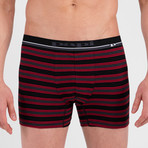 4 Pack Striped Boxer Brief // Ebony + Black (XL)