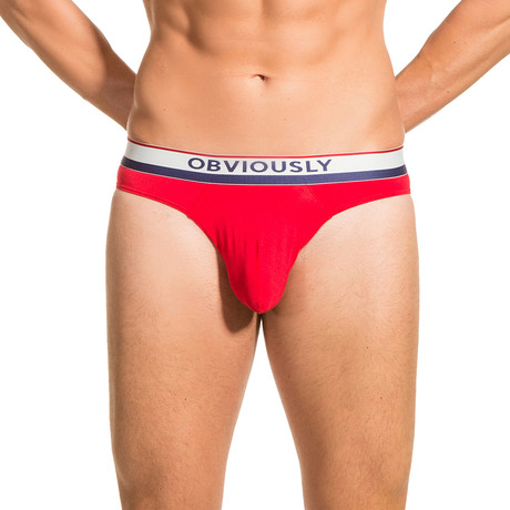 Hipster Brief // Red (Small)