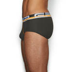 Grip Mid Rise Punt Brief // Bullet Gray (M)