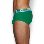 Grip Mid Rise Punt Brief // Scarab Green (L)