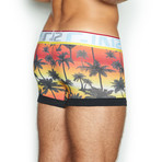 Sunset Boulevard Screenshot Trunk // Black + Red + Yellow (XS)