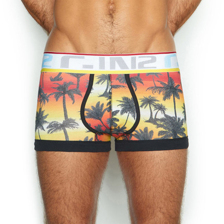 Sunset Boulevard Screenshot Trunk // Black + Red + Yellow (XS)