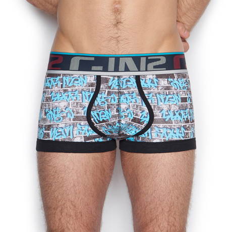 Brick Mark Screenshot Trunk // Black + Blue (XS)