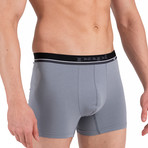 4 Pack Boxer Brief // Cherry Tomato + Gray + Black (XL)