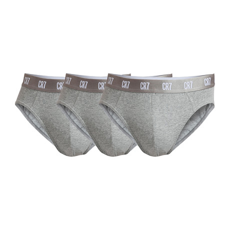 Briefs // Gray // Pack of 3 (S)