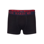 Jonas Boxer Short // Set of 3 // Patterned + Black + Bordeaux (S)