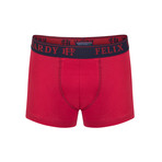 Jonas Boxer Short // Set of 3 // Patterned + Black + Bordeaux (S)