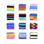Stripes // Funky + Colorful Patterned Dress Socks // Pack of 12