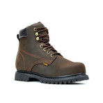 6'' Steel Toe Round-Toe Boots // Brown (US: 5)