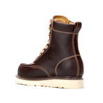 Bonanza // Men's 8'' Moc-Toe Wedge Boots // Burgundy (US: 6.5)
