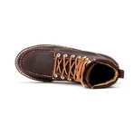 Bonanza // Men's 8'' Moc-Toe Wedge Boots // Burgundy (US: 6.5)