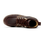 Bonanza // Men's 6'' Steel Toe Moc-Toe Wedge Boots // Burgundy (US: 8.5)