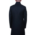 Fur Zip Peacoat II // Black (XL)
