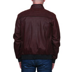 Cobra Leather Jacket // Red (XL)