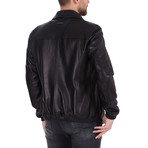 Sivan Leather Jacket // Black (2XL)