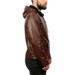 Victor Leather Jacket // Light Brown (L)