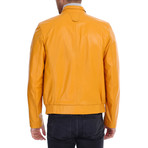 Creed Leather Jacket // Yellow (XS)