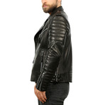 James Leather Jacket // Black (XL)