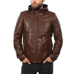 Victor Leather Jacket // Light Brown (L)