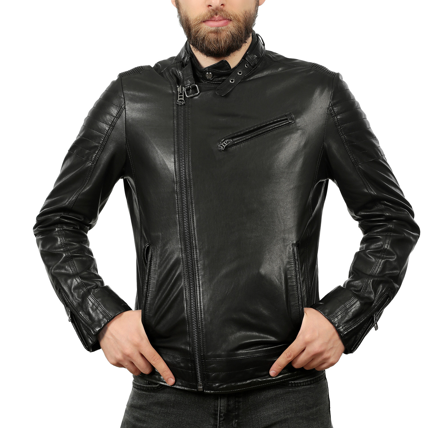 Tristan Leather Jacket // Black (XS) - Franko Armondi - Touch of Modern