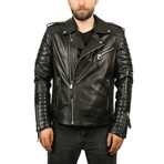 James Leather Jacket // Black (XL)