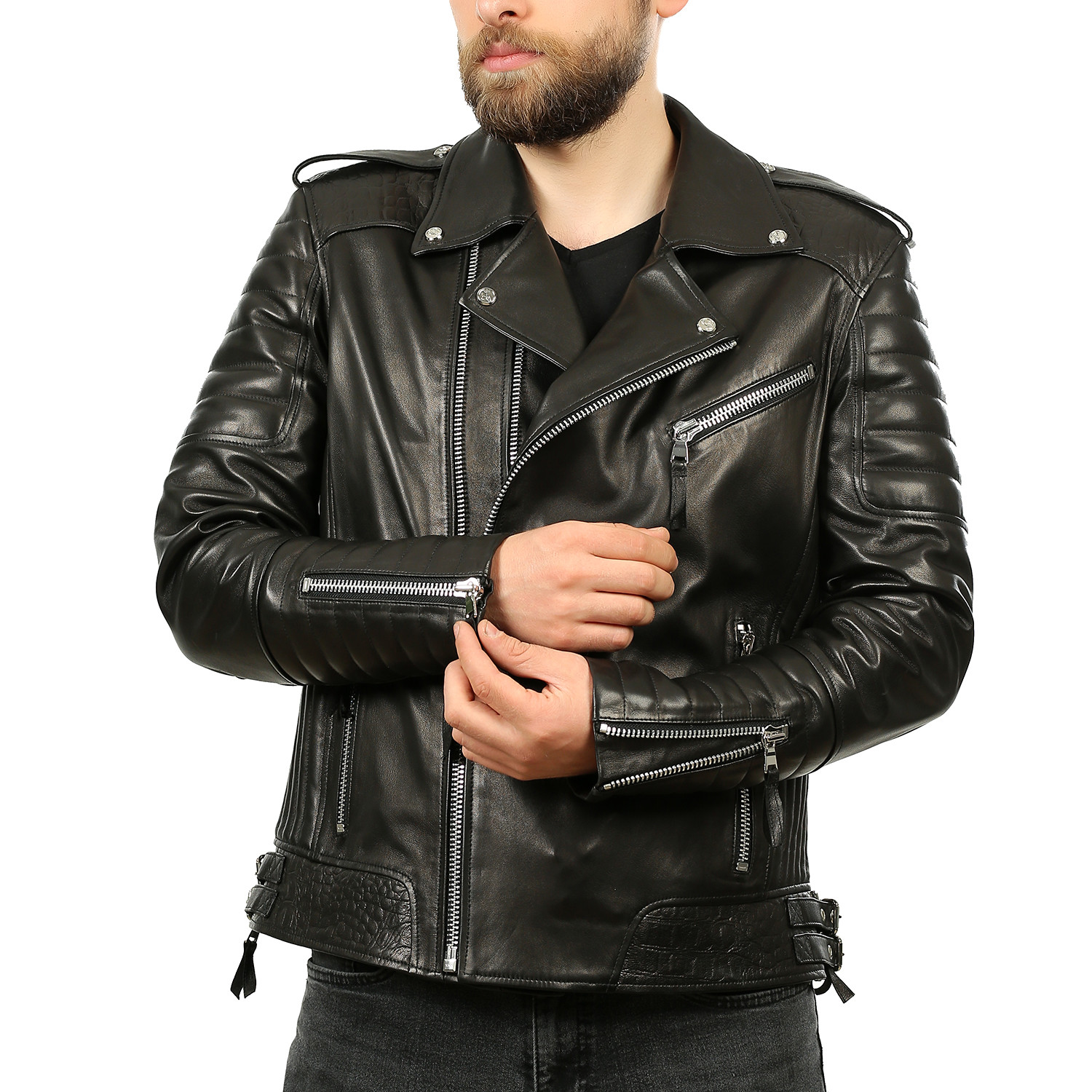 James Leather Jacket // Black (XL) - Franko Armondi - Touch of Modern