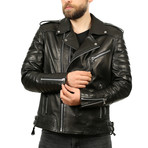 James Leather Jacket // Black (XL)