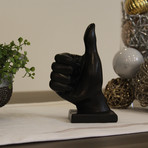 Thumbs Up Hand Sculpture (Choco-Black)