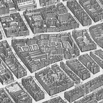 The Turgot Plan of Paris // Black + White (57"L x 72"W)