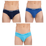 3 Pack Brief // Blue (S)